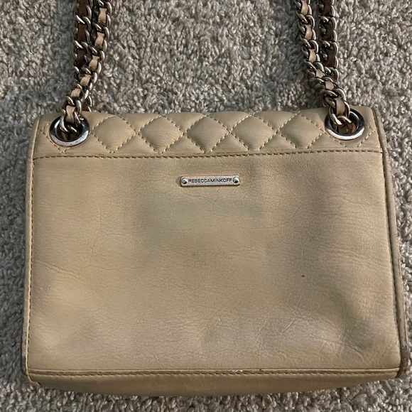 Rebecca Minkoff quilted leather chain strap shoulder crossbody bag classic - Picture 7 of 14
